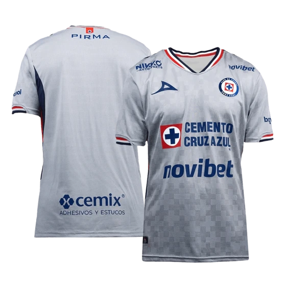 Cruz Azul Away Soccer Jersey 2025-26 Gray Fan version
